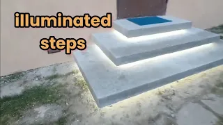 the guy made the steps with led backlight