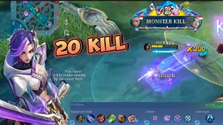 20 kills No Death!!! Benedetta Jungler | Build and Emblem Top Global 1 | Benedetta Insane Damage