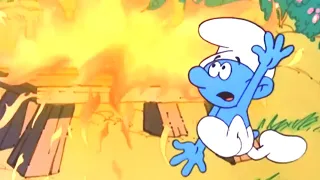 Socorro! As casas dos Smurfs estão pegando fogo! • Os Smurfs