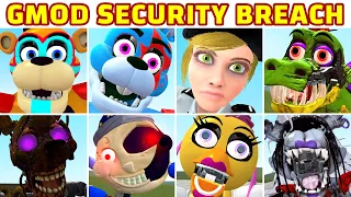 FNAF Security Breach in Gmod - All Jumpscares (Bonus Characters)