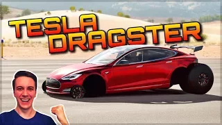 INSANE TESLA DRAGSTER | Forza Horizon 3 Dev Mods | Unbelievable Acceleration!