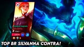 CAI COM O TOP 4 BRASIL SILVANNA E JOGUEI CONTRA ELA DE THAMUZ | Mobile Legends