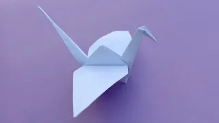 How to make paper crane | Origami flapping bird step by step |  paper flapping bird