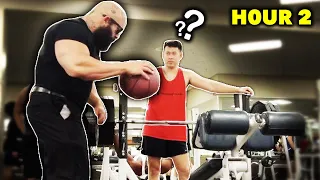 ASKING FOR A SPOT, THEN NEVER GOING - GYM PRANK (Who Can Last Longest)