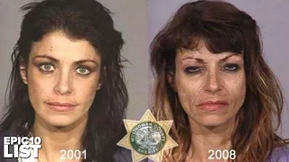 10 MUGSHOTS of People Before & After DRUG ABUSE