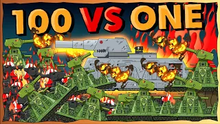 "100 Tanks KV44 against One Dorian" Cartoons about tanks