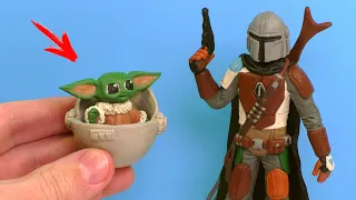 MANDALORIAN and BABY YODA (GROGU) with Clay