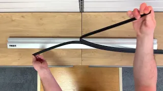 How to insert the rubber strips into Thule Evo WingBars - roofracks.co.uk