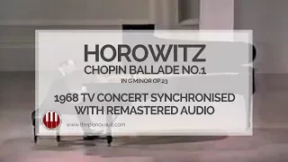 Horowitz - Chopin Ballade No.1 in G Minor, Op.23. Carnegie Hall. Remastered Audio.