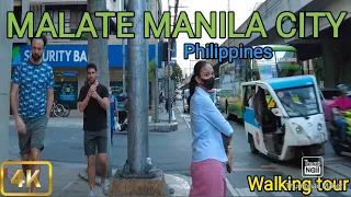 Malate Manila 2024|Walking Tour Around Malate Manila City Philippines[4K]Walking tour Philippines.