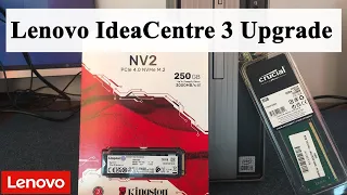 Lenovo IdeaCentre 3 Upgrading SSD and RAM | 2022