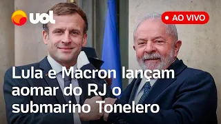 🔴  Lula e Macron lançam submarino Tonelero em evento com participação de Janja; acompanhe ao vivo