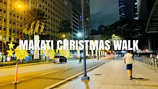 [4K] 2021 Christmas Walk from Ayala Ave. to Ayala Center | Makati Philippines