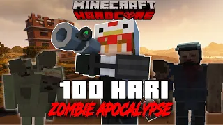 Bertahan hidup 100 Hari di Minecraft HARDCORE Zombie Apocalypse