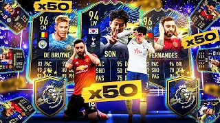 What do you get from 50 Guaranteed Premier League Team of the Season Packs?