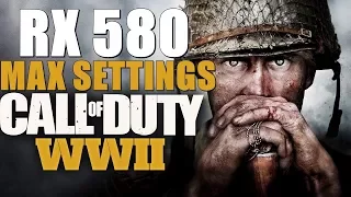 ✅Call of Duty: WWII Max Settings on i5-6600 / Rx 580 Nitro+