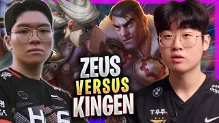 ZEUS vs KINGEN! - T1 Zeus Plays Jayce TOP vs HLE Kingen Camille! | Season 2023