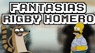 Fantasias (Rauw Alejandro) --- Rigby, Homero Cover