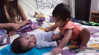 Toddlers meet her infant brother - mystic movement