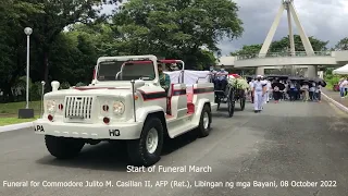 Military Funeral for Commodore Julito M. Casillan II, AFP (Ret.) Libingan ng mga Bayani, 08 Oct 2022