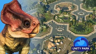 Building a PETTING ZOO in the UNITY PARK! | Jurassic World Evolution 2