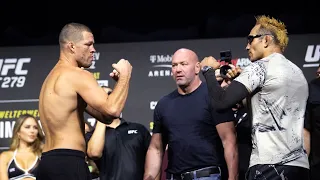 Nate Diaz vs Tony Ferguson Pre Fight Weight in at UFC 279