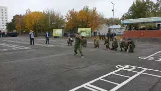 Показательные выступления в 22 бригаде спецназа.