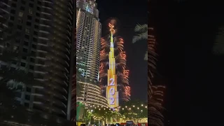 New Year Fireworks Burj Khalifa Dubai 2020