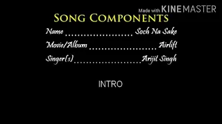 ARIJIT SINGH KARAOKE SONG'S NAME SOCH NA SAKE