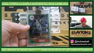 2022 Topps Clearly Authentic Baseball Hobby 20 Box Case Break #10