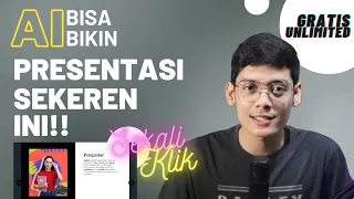 NYESEL BARU TAU!! Buat PPT Presentasi dengan AI GRATIS Super Cepat & Keren Parah