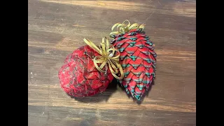 Making a Pinecone ornament