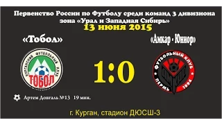 6 тур.  14 июня.   ФК "Тобол" Курган - ФК "Амкар-Ю" Пермь - 1:0