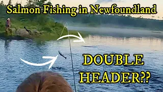 EXCITING SALMON FISHING IN NEWFOUNDLAND!! - COMING TWO AT A TIME!! 🎣