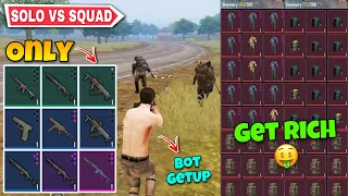 Getting Amazing Loot As Bot In Advance Mode 😍 | No Armor 🚫 Solo vs Squad | Metro Royale Chapter 11
