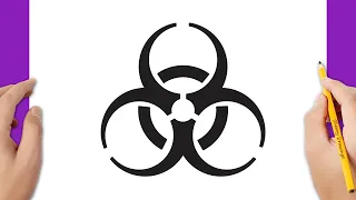 How to draw the biohazard symbol (used also in State of Survival game)