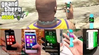 How to Install REAL PHONES (iPhone,AppleWatch,Galaxy S7 Edge,Sony)!!! (2020) GTA 5 MODS