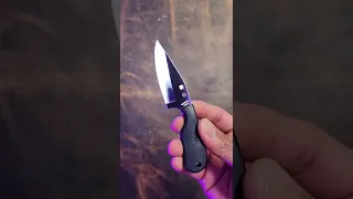 Unboxing ASMR Small EDC Tactical Fixed Blade from Spyderco that is named after NYC Rail Stations