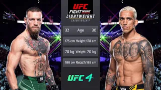 Conor McGregor vs Charles Oliveira Full Fight - UFC Fight Of The Night