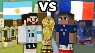 J'ai organisé la finale FRANCE - ARGENTINE à l'avance sur Minecraft !