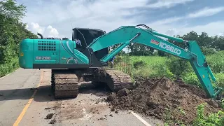 รีวิว KOBELCO SK200-10 SM งานวางท่อ หล่อมากครับรุ่นนี้