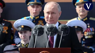 Putin en el desfile militar del día de la Victoria: "Han desatado una verdadera guerra contra Rusia"