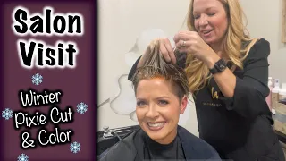 Salon Visit | My Winter Pixie Cut & Color