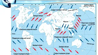 Клімат та основні кліматотвірні чинники, 6 клас