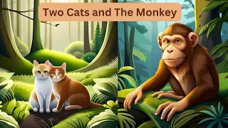 Two 🐈 Cats 😺 and The 🐒 Monkey 🐵 Story for Kids | Moral Story | English  Short Story | Bedtime Story