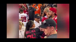 49ERS VS BRONCOS FANS FIGHT!!! #49ers #football #fight #broncos #bayarea #fighting #fyp #fypシ #nfl