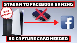 Stream To Facebook Gaming Without An Elgato! (2022 UPDATED)