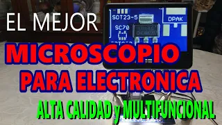 ✅ EL MEJOR MICROSCOPIO DIGITAL PARA TU LABORATORIO DE ELECTRONICA, AMPLIA PANTALLA y ALTA DEFINICION