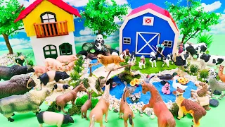 40 Minutes Satisfying Build Farm House and Barnyard for Cattle Farm Animal - DIY Miniature Farm