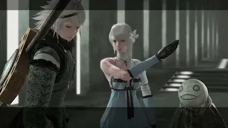 NieR:Replicant Ver 1.22 - Kainé showing Nier who the real man is